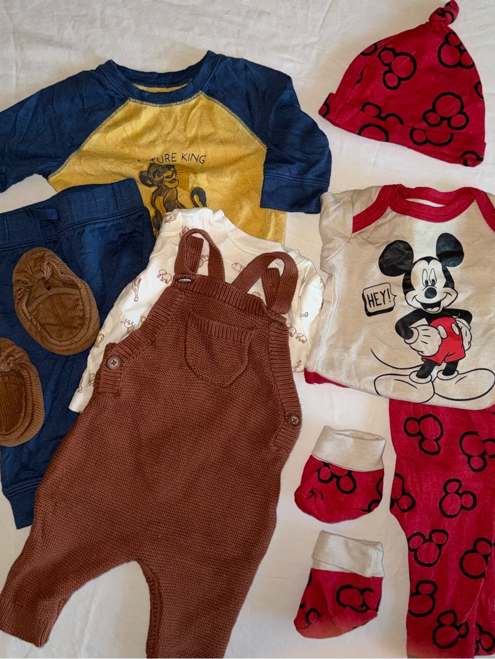0-3 Months | Baby Boy Outfit bundle | Carter’s + Disney Lion King + Mickey